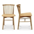 thumbnail image 3 of Moe's Home Collection Marley Dining chair Set of Two Wood Natural, 3 of 7