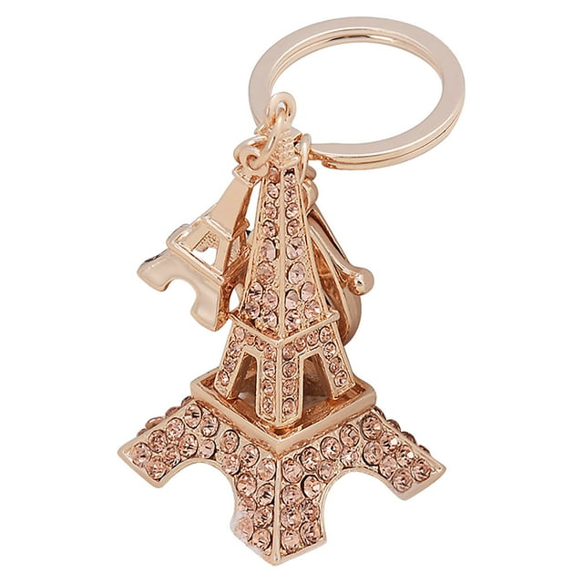 Key Chain Paris Eiffela Tower Diamond Alloy Keychain Girl Decoration Bag Hanging