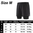 thumbnail image 2 of Pantalones cortos para correr 2 en 1 para hombre con forro, pantalones cortos de entrenamiento Dry Fit con bolsillos, 2 of 5