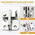 thumbnail image 4 of Miangastore Sliding Barn Door Lock Stainless Steel 2Pcs 2.36X1.18X0.98In, 4 of 8