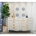 thumbnail image 4 of Lush Decor Octagon Blocks Room Darkening 84" x 52" Geometric Navy 3" Rod Pocket 2-Pc Set Window Panel, 4 of 6