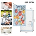 thumbnail image 6 of Yayeee 100% Cotton Hand Towels for Bathroom 16" x 28" Kitchen Towel, Yellow Floral Tomatoes, 6 of 7