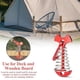 thumbnail image 4 of 12PCS Tent Stakes Aluminum Deck Tie Down, with Spring Buckle, Red, 4 of 5