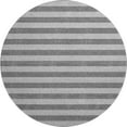 thumbnail image 2 of Addison Rugs Mayfield Washable Transitional Stripes Granite Round Rug, 8' x 8', 2 of 5
