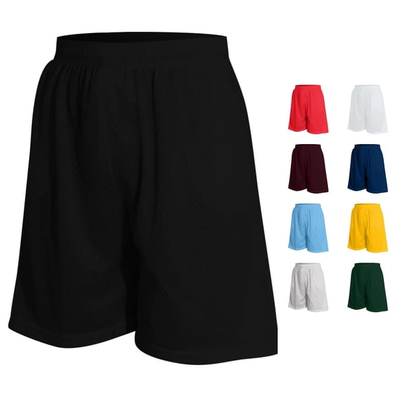 SONXAHE Men's Solid Mesh Shorts loose fit athletic bottoms