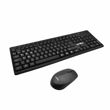 Combo inalámbrico teclado + mouse USB black Delux –