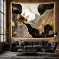 thumbnail image 5 of Floral Arrangement on Marble Tapestry Wall Hanging, 5 of 6