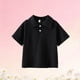 thumbnail image 5 of Blusa y camisa de manga corta con cuello vuelto Camisa de color liso para niños Camiseta de manga corta con solapa para bebé Top informal y versátil Camiseta de algodón para niños, 5 of 6