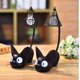 thumbnail image 5 of 2 piezas de resina negra diseño de gato luz de noche mini linda decoración del hogar brillar Electrónica, 5 of 5