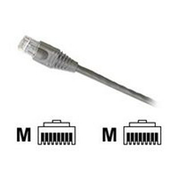 Leviton GigaMax - Patch cable - RJ-45 (M) to RJ-45 (M) - 5 ft - UTP - CAT 5e - booted, stranded - gray