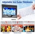 thumbnail image 5 of Garvee Ice Makers Countertop, Ice Maker Countertop,110LBS/24H Under Counter Ice Maker, Freestanding Ice Machine w/ 35LBS Ice Storage Bin,White, 5 of 8