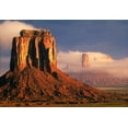 thumbnail image 2 of SMO 32x23 White Modern Wood Framed Museum Art Print Titled - Clouds dance in the buttes in Monument Valley-on the Arizona-Utah border, 2 of 4