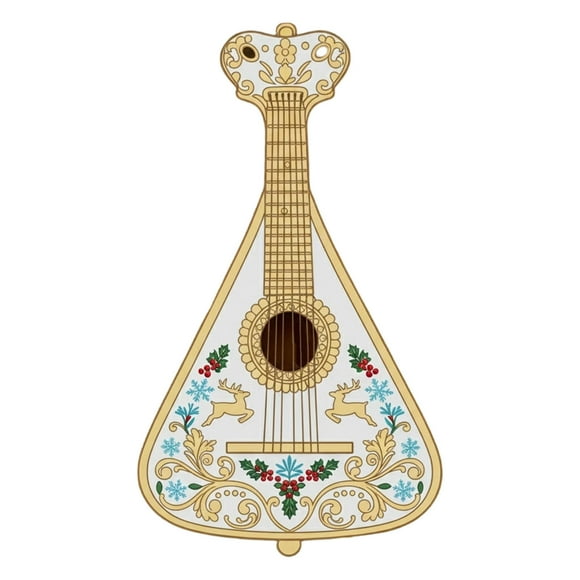 Ireezec Musical Instrument Ornaments t, Christmas Tree Decorations with Violin Guitar Piano Drum Trumpet Flute Saxophone, Party Festive Decor for Musicians Music Lovers Gift