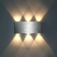thumbnail image 1 of style4 Luz De Pared Led Lámpara De Pared Interior Cuadrado Moderno Arriba Abajo Iluminación De Aluminio Luz De Decoración Para Dormitorio Oficina Cama Pasillo Sala De Estar Hotel, 1 of 4