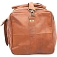 thumbnail image 3 of Shy Shy Let's Touch The Sky leather duffle bag large 24-inch travel duffle overnight weekender leather bag for men and women, 3 of 5