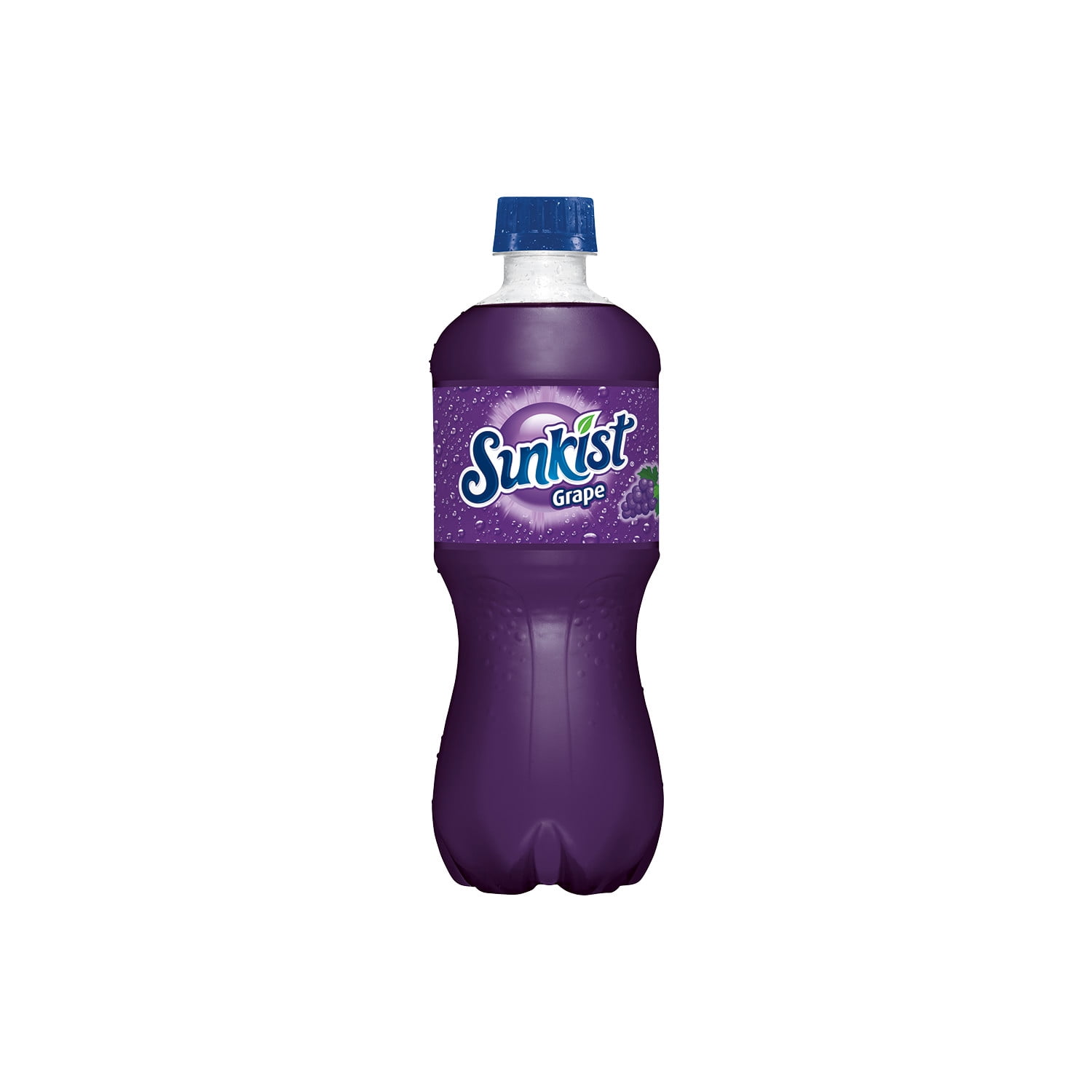 (5 pack) Sunkist Caffeine Free Grape Soda Pop, 20 fl oz, Bottle