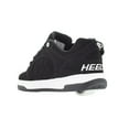 thumbnail image 2 of HEELYS Kids Voyager Wheeled Shoe Black/White Synthetic Nubuck HE100713H Size 1, 2 of 4