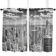 thumbnail image 5 of Grey New York City Landscape Gray Window Curtains for Living Room the Bedroom Home Interior Kids Room Decoration Drapes Curtains, 5 of 7