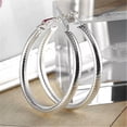 thumbnail image 3 of New 925 Fashion Exaggerate Style Spiral Pattern Design Loop Trend Women Earring, 3 of 6