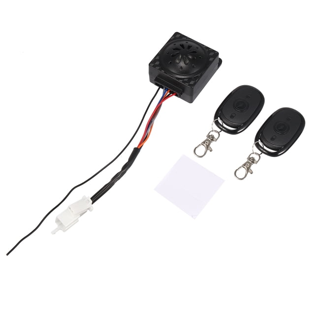 Unique Bargains DC 48-72V Universal Motorcycle Anti-theft Security Alarm System Set Engine Start