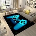 thumbnail image 1 of Game Controller Modern Area Rug Gaming Carpet Gamer Rug Boys Rugs Floor Mat Soft with Non-Slip Backing Home Decor Gamer Room Decor for Living Room Bedroom 100*150cm, 1 of 2
