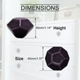 thumbnail image 3 of Ceramic Knobs Drawer Geometry Pull Handle Cupboard Wardrobe Dresser Cabinet Door Replacement 6pcs Purple, 3 of 7