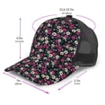 thumbnail image 3 of Picia Daisies Flowers Pattern Trucker Hat,Baseball Cap,Sun Protection Cap,Stylish Headwear,Leisure Cap,Outdoor Sports Cap, 3 of 7