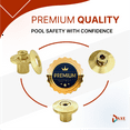thumbnail image 4 of Axe | Pool Safety Cover Brass Beauty Collar Disc Ring | Collar Flange for Pool Cover Anchor | Universal fit for Anchors (25 Pack), 4 of 6
