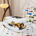 thumbnail image 5 of Erosebridal Builder Zipper Full Size Comforter Sets with Fitted Sheet and 2 Pillowcases,Colorful Road Zipper Bedding Set For Boys,Polkadot Reversible,4-Piece, 5 of 7