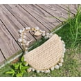 thumbnail image 5 of Pearl Hand Woven Women's Bag, Handbag Handmade Beach Bag Female Shoulder Messenger Bag, Conch Straw Evening Bag for Summer Holiday, 5 of 7