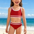thumbnail image 2 of Gelikeya Girls Swimsuit Boys Swimsuit Baby Bathing Suit Girl Party Swimwear Summer Outfits Red, 8-9 Years, 2 of 7