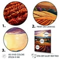 thumbnail image 3 of Designart "Sunset Over The Vineyard II" Vineyard Floater Framed Wall Art Prints, 3 of 5