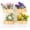 4 Flower, variant on Cat Refrigerator Magnets, 6 Lying Cat Fridge Magnets Cute, Mini Kawaii Decorative Magnet for Home Kitchen with Strong Magnetic, Funny/Novelty Chubby Kitten Refrigerator Magnets