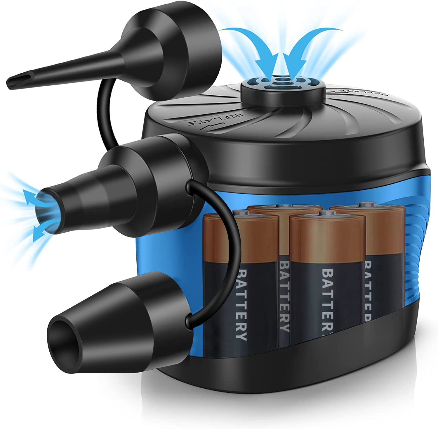 Electric Air Pump for Mattress, Upgraded Version Portable QuickFill