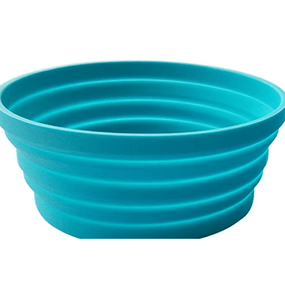 Cribun Collapsible Foldable Washer Bowl Ideal for Camping, Caravans, Outdoor Activities, Kitchen and more - Blue