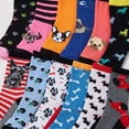 thumbnail image 2 of Colorfut Women's Fashion Novelty Animal Characters Cartoon Cat Panda Penguin Crew Socks WC54-AB, 2 of 4
