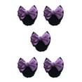 thumbnail image 1 of Baohd Wide Application Bow Work Hair Clips For Various Occasions Professional Hair Plate Mesh Pocket Two-Bows-purple 5Set, 1 of 6