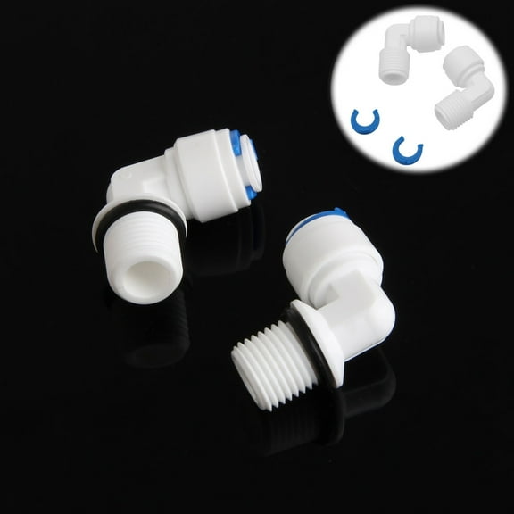 Tmboryuu 2pcs Quick Connector Pipe Coupler Stop Water Connector Repair Joint Irrigation System Fitting Water Filters/RO System