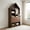 Walnut, variant on Demi Bonn Foldable Craft Desk with Storage Shelves, Convertible Hideaway Desk & Bookshelf Combo for Small Spaces, Space-Saving Vanity, Study, or Makeup Desk, Natural
