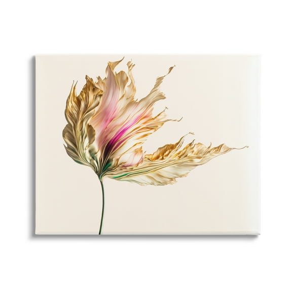 Stupell Industries Abstract Lily Petals Botanical & Floral Painting Gallery Wrapped Canvas Art Print Wall Art, 20 x 16