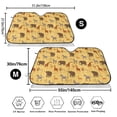 thumbnail image 3 of Fotbe Cute Animals Car Windshield Sunshade | Sun Visor Protector Front Window Shade, Keeps Out UV Rays, Keeps Your Vehicle Cool-Medium, 3 of 7