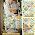 thumbnail image 5 of Pioneer Flower Floral Print Pattern Round Tablecloth 60 X 60 Inch, Wrinkle Resistant Wipeable Table Cloth for Kitchen Dining Picnic Patio Party, 5 of 6