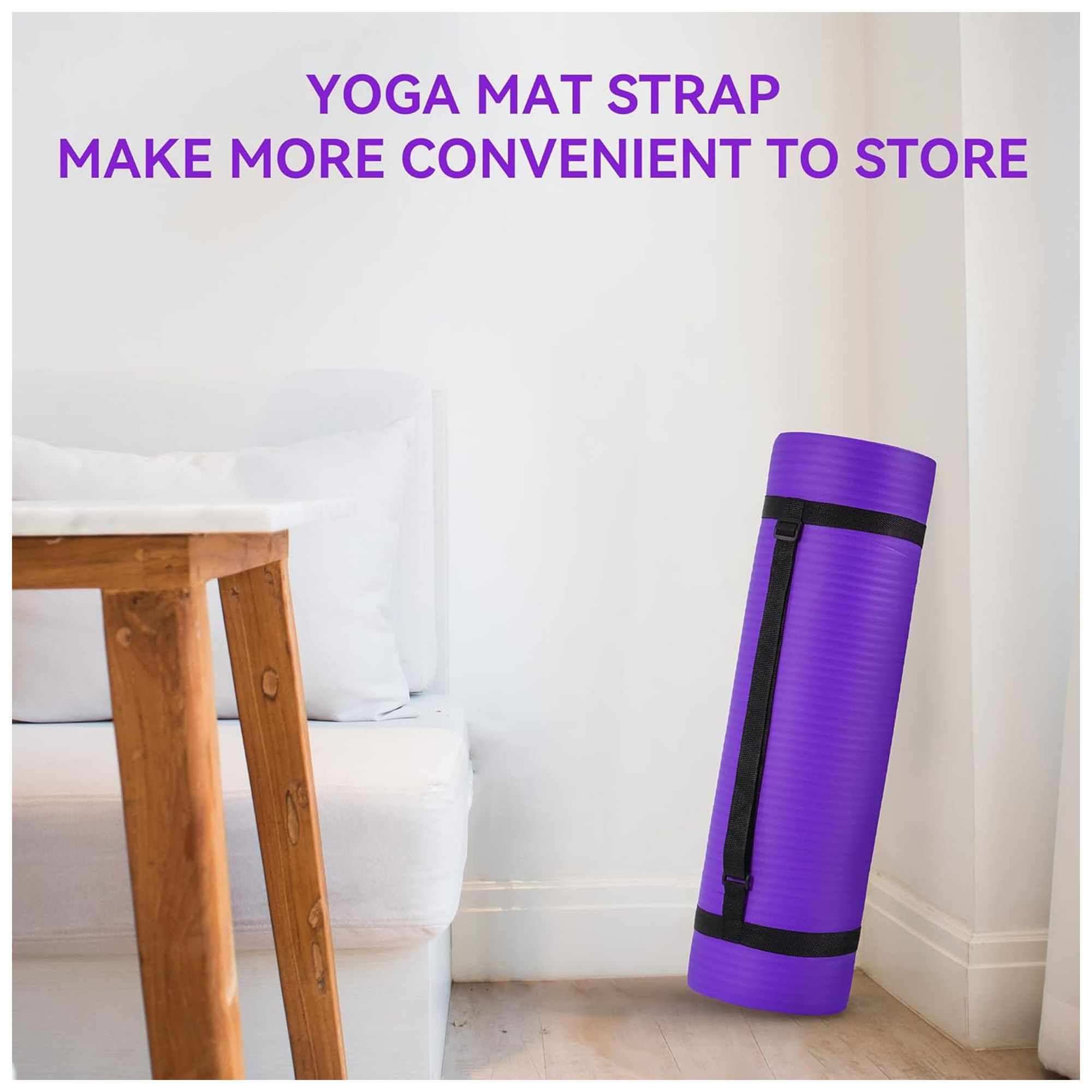 Fitvids 1/2-Inch Thick High Density Exercise Yoga Mat photo 7