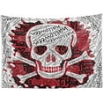 thumbnail image 7 of GZHJMY Tapestry Wall Hanging Abstract Doodle Skull Cross Bones Tapestry Decorative Wall Blanket Bedding Tapestry for Bedroom Living Room Dorm 80x60 inch Gift Decor, 7 of 7