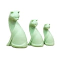 thumbnail image 2 of 1/12 Scale Dollhouse Cute Cat Figures Simulation Animal Model for Decoration Green, 2 of 8