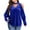 Blue christmas sweatshirts for women clearance under 5$, variant on Xqxayjr Women's Cold Shoulder Velvet Fall Tops Cute Funny Long Sleeve Blouses Sweatshirt Trendy Plus Size V Neck Tunic Pullover Clothing