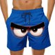 thumbnail image 1 of Pantalones Cortos de Cintura Elástica Divertidos Impresos Pantalones Cortos de Playa Secos Rápidos con Bolsillos, 1 of 5