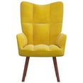 thumbnail image 1 of vidaXL Relaxing Chair Mustard Yellow Velvet, 1 of 6