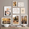 thumbnail image 5 of Pintura en lienzo abstracta de hojas de pueblo y calabaza de otoño, carteles nórdicos e impresiones de imágenes para decoración del hogar, 5 of 5