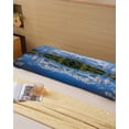 thumbnail image 6 of Blue Mountain Body Pillow Cover 20 x 54 Inch Decorative Pillow Cover Modern Art Green Forest Lake Lumbar Pillowcase Seasonal Rectangle Cushion Case for Couch Sofa Bed Living Room, 6 of 7
